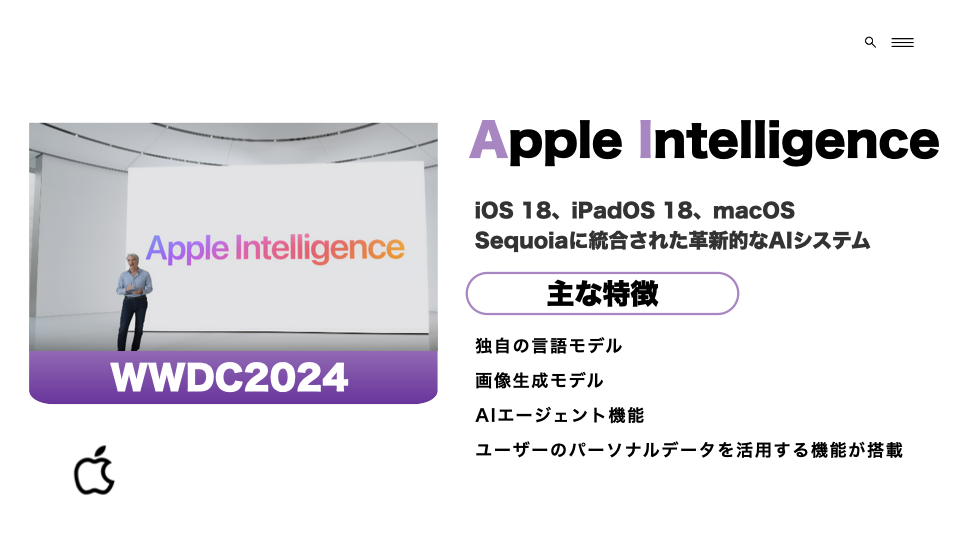 Apple Intelligence（インテリジェンス）とは