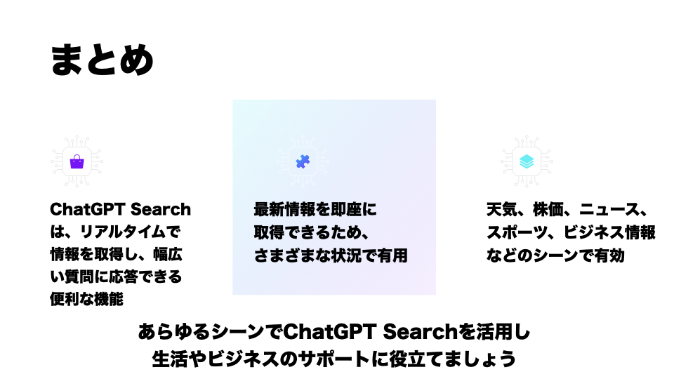 ChatGPT Searchまとめ